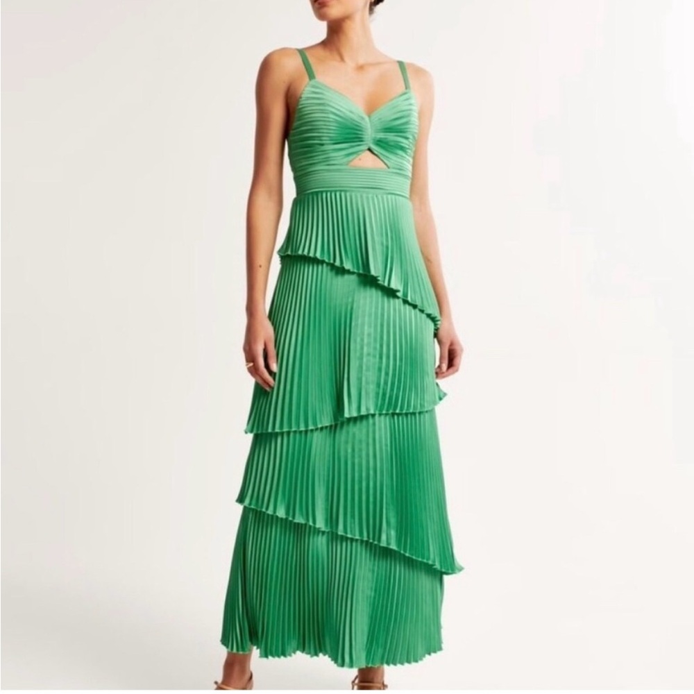 Abercrombie & Fitch Teal Asymmetrical Dress
